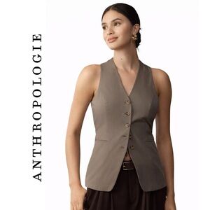 Anthropologie Single-Breasted Vest
